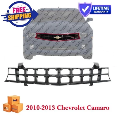Center Textured Black Plastic For 2010-2013 Chevrolet Camaro Grille 92243533 — 第 1/4 张图片