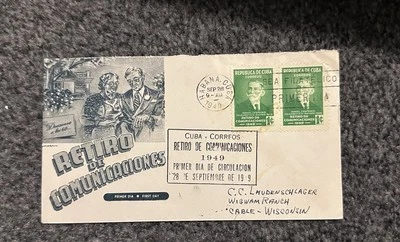 CARIBBEAN ISLANDS FDC 1949 WITHDRAWAL OF COMMUNICATIONS - Image 1 of 3