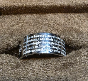 Anello Roundins Preghiera Perdono Misura 10 Nuovo Scatola Originale - Foto 1 di 4