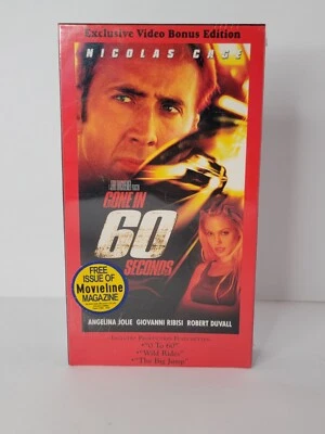 Gone in 60 Seconds (VHS, 2001,) Brand New Factory Sealed! Nicolas Cage - Image 1 of 4