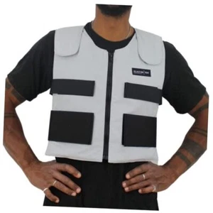 Cool Vest Personal Cooling, 59 Degrees for 2.5 hours 8 Cool Packs, Light Gray - Picture 1 of 7