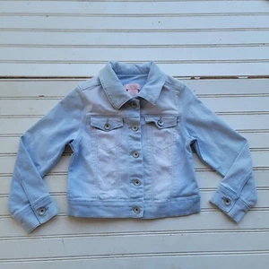 Squeeze Denim Button Down Blue Jean Jacket Light Washed Stretch Girls (7/8) - Picture 1 of 7