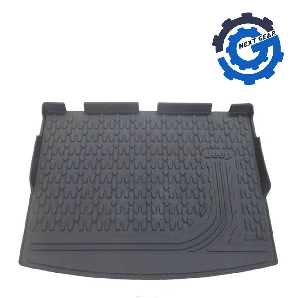 Nueva bandeja alfombrilla de carga de goma para todo clima Mopar 2017-2023 Jeep Compass 82214666 OEM Foto 1 de 2