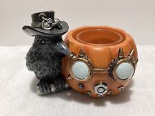 Yankee Candle Steampunk Raven and Pumpkin Tealight Holder