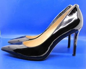 NEW Sam Edelman Hazel Black Patent Leather 4" Heel 9.5W NWOB - Picture 1 of 10