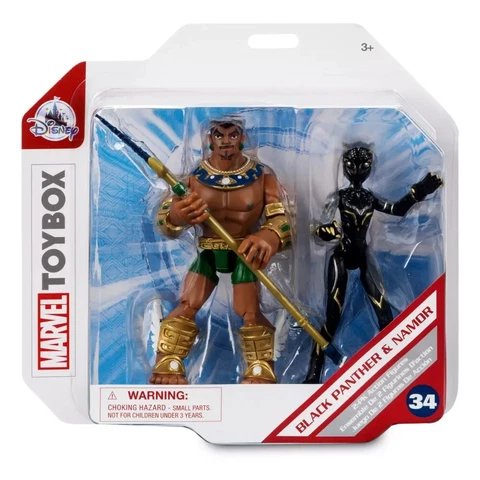 Disney Marvel Black Panther And Namor Action Figure #34 Toybox Cover