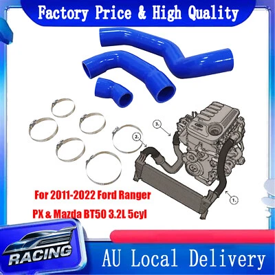 Intercooler Pipe Hose+Clamps For 11-2022 Ford Ranger PX1 PX2 PX3 Mazda BT50 3.2L - image 1 of 4