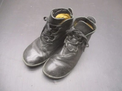 Botines flexibles para caminar WOLKY talla 8 de cuero negro con cordones otoño SH-10 Foto 1 de 4