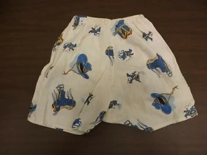 Cute Retro Western Cowboy Print Vtg 1950s NEW Boys Sz 2 Cotton Boxers Underwear - Picture 1 of 4