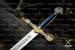 Handmade New Stainless Steel King Arthur & Hilt Medieval /Viking Valhalla Sword - Picture 1 of 6
