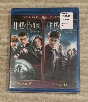 Harry Potter And The Order Of The Phoenix + Half-Blood Prince (Blu-Ray) Sealed - Image 1 of 3