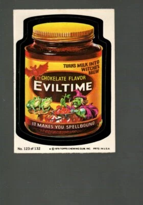 Pegatinas Wacky Packages 1979 #123 Eviltime Foto 1 de 2