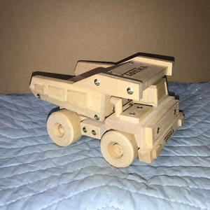 Vintage Tonka Wooden Dump Truck Handmade Toy  7.75” L 4.75” H - Picture 1 of 12