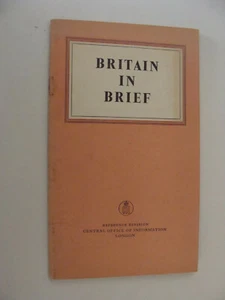 1957 Britain in Brief UK Facts Statistics Trade Commerce Government Information - Imagen 1 de 2
