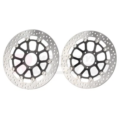 2x rotores de disco de freno delanteros negros para Ducati Panigale 1199 1199 S 2012-2015 Foto 1 de 3