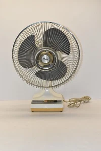 Galaxy 12" Translucent Gray Blades 3 Speed Oscillating Fan Model 12-1 K1-CRP - Picture 1 of 6