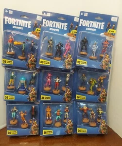 Lot of 9 Packages Fortnite Stampers Figures 3 per Pack All Different Figures NEW - Picture 1 of 13