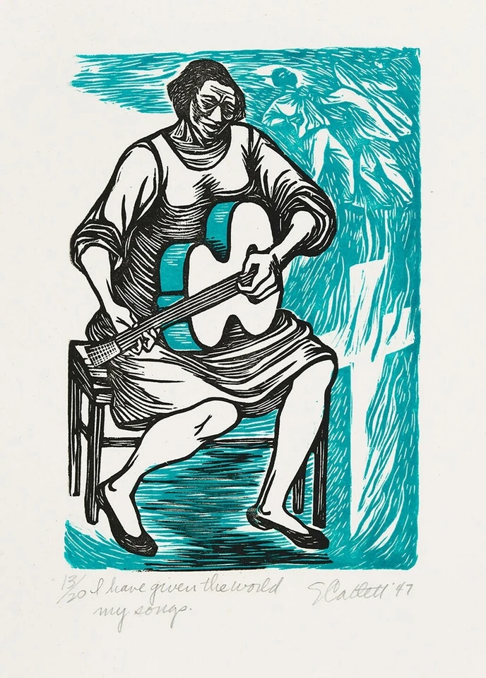 Elizabeth Catlett : I Have Given the World My Songs : Archival Quality Art Print - Image 1 of 1