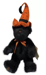 Boyds Bears Bonnie 2005 Head Bean Collection Black Halloween Bear Witch - Picture 1 of 9