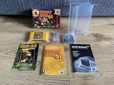 Donkey Kong 64 (Nintendo 64, 1999) Boxed CIB N64 Expansion Pak & Tool NTSC USA - Image 1 of 4