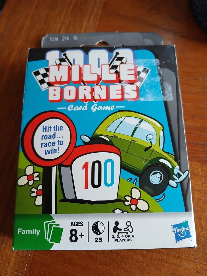 Mille Bornes 1000 Card Game Hasbro Parker Brothers 2009