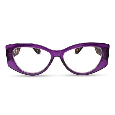Most-Durable Bold Vogue Oversized Cat Eye Reading Glasses Women Stylish Readers - Image 1 of 4