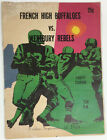 1969 Westbury High School vs French High Buffaloes Football Program Sept 12 '69