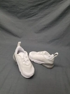 Nike Air Max 270 (TD) Slip On Sneakers Kids Size 7c White NEW IN BOX! - Picture 1 of 5