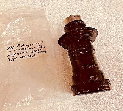 Angenieux 12-120mm Zoom 16mm Cine Camera Lens Arr B Mount F2.2 - Image 1 of 4