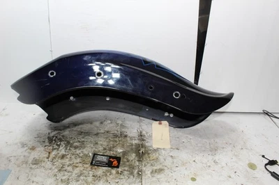 06-15 Harley Softail OEM Rear Fender Blue W/ Pinstripes - Image 1 of 4