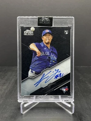 2020 Topps Chrome Black Baseball Shun Yamaguchi RC Rookie Autograph Auto #CBA-SY - Image 1 of 2