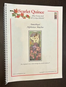 SCHARLACHROTE QUITTE -- Amethyst von Alphonse Mucha -- 2014 unbenutztes Muster - Bild 1 von 3