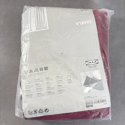 Ikea Sanela Velvet Curtains Burgundy Red 55 x 98 New Open Box - Image 1 of 4