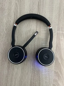 Jabra Evolve 75 HSC040W Stereo Headset Black Wireless Bluetooth - Zdjęcie 1 z 4