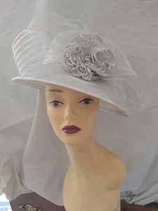 Women's Ladies Fashion Church Derby Wedding Donna Vinci Couture Hat - Picture 1 of 5