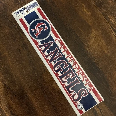 Vintage California Angels Bumper Sticker Official MLB Los Angeles 11” JD - Image 1 of 4