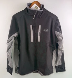 Drake Men Full Zip Micro Fleece Wind Proof Tech Jacket w/ Pockets Black M NWT - Picture 1 of 19