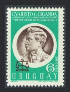 Uruguay Dr. Evaristo C Ciganda Politician Diplomat 1969 MNH SG#1422 MI#1162 - Picture 1 of 1