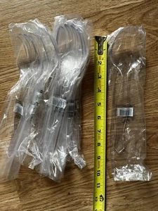 Heavy Weight 10 pieces of Clear Plastic Disposable Serving Forks Utensils; NEW - Picture 1 of 1
