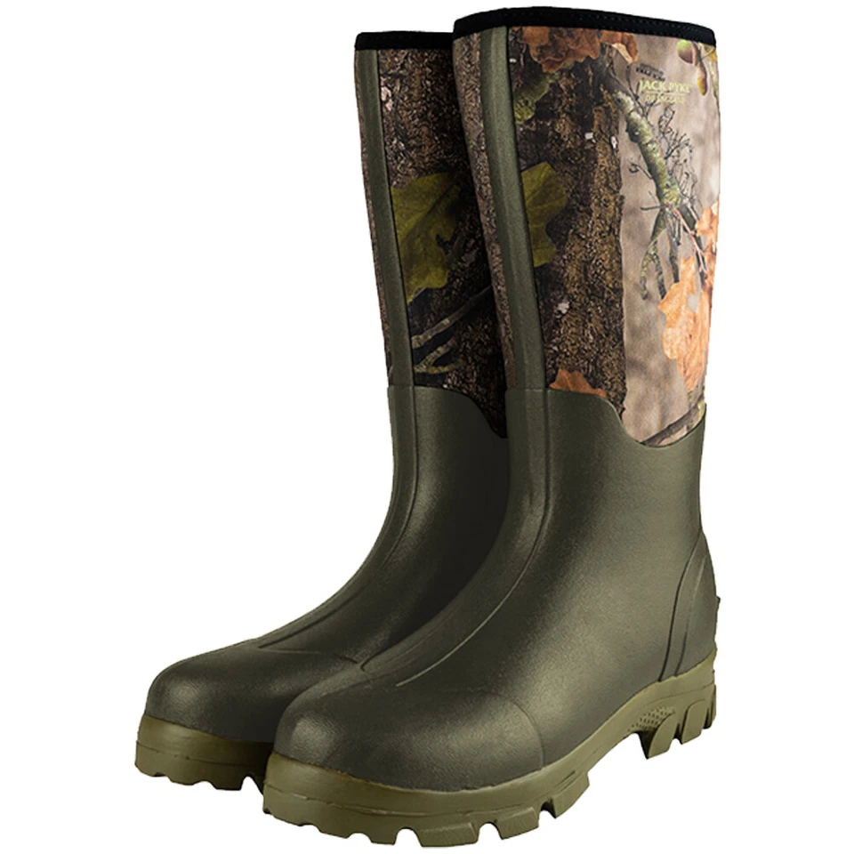 Jack Pyke Neoprene Wellington Botas Libre Caminar English Oak Evolution Camo - Imagen 1 de 1
