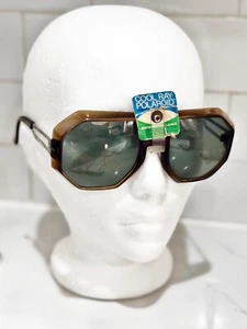 VTG Unisex Cool-Ray Polaroid Oversized Geometric Sunglasses Plastic Metal NEW - Picture 1 of 21