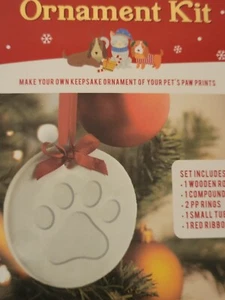 Kit de adornos con estampado de patas de navidad ¡NUEVO EN PAQUETE! crea tu pet paw print  - Imagen 1 de 6