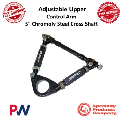 SPC Adjustable Front Upper Control Arm - 5" Chromoly Steel Cross Shaft Universal - Image 1 of 4