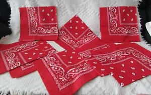 Paquete de 9 bufanda cabeza, cuello con estampado de cachemira 100 % algodón - Imagen 1 de 3