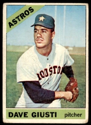 1966 Topps Dave Giusti Houston Astros #258 - Image 1 of 2