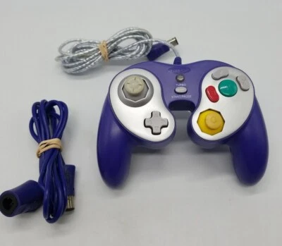 Intec G-Force Nintendo GameCube Motion Controller Purple Wired with Extension - Image 1 of 4