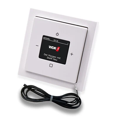 BUSCH JÄGER DAB+ Unterputz Radio 8215U-101 FUTURE Studioweiß - Bild 1 von 2