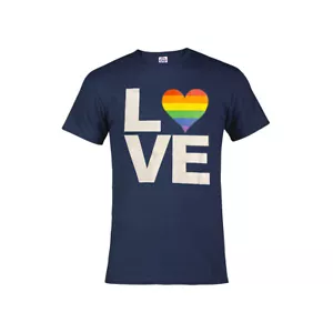 ¡Love Is Love! Amor orgulloso. Camiseta Rainbow Heart Love tallas S-5XL surtido colores - Imagen 1 de 12