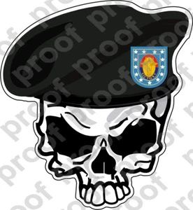 PEGATINA BOINA EJÉRCITO EE. UU. UNIDAD 1ª Infantería Div Calavera - Imagen 1 de 1
