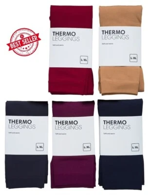 THERMO LEGGINS STRUMPFHOSE THERMOLEGGINS WINTER WARM WEICH BLICKDICHT DAMEN NEU - Bild 1 von 2